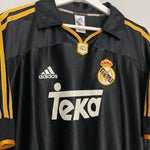 Shop 1999/01 REAL MADRID AWAY SHIRT (L) ADIDAS, classic football shirts, vintage football shirts & retro soccer jerseys at Cult Kits