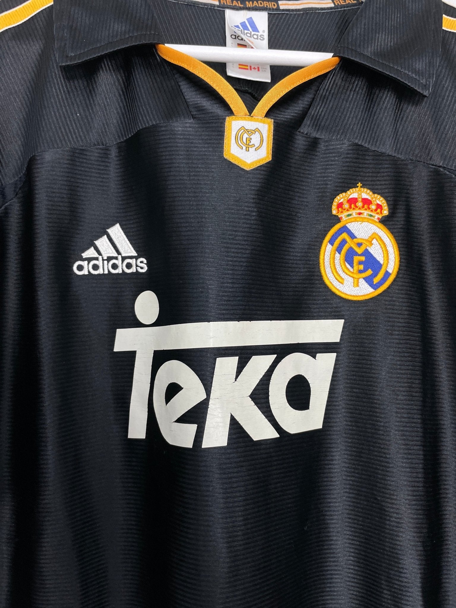 Shop 1999/01 REAL MADRID AWAY SHIRT (L) ADIDAS, classic football shirts, vintage football shirts & retro soccer jerseys at Cult Kits