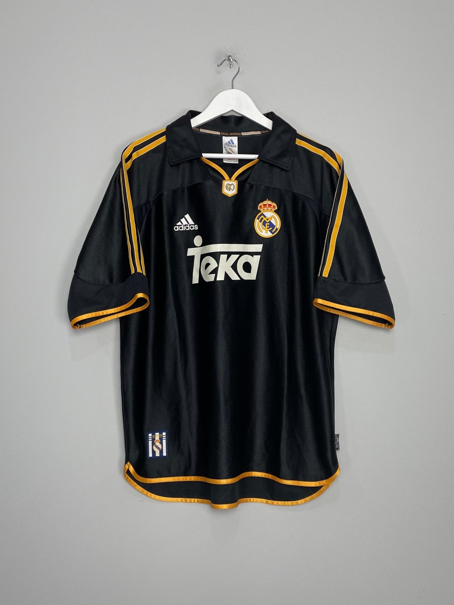 Shop 1999/01 REAL MADRID AWAY SHIRT (L) ADIDAS, classic football shirts, vintage football shirts & retro soccer jerseys at Cult Kits