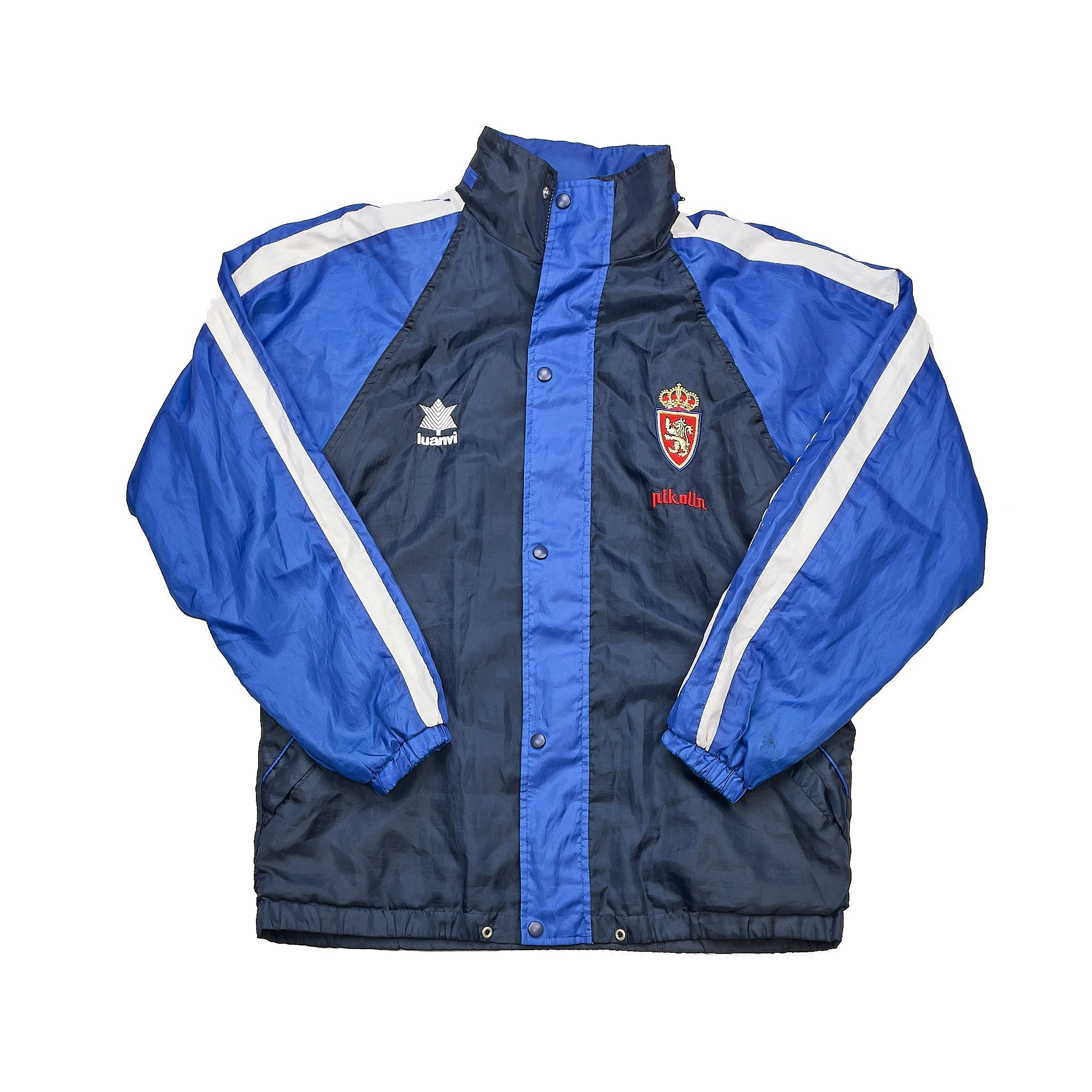 Buy 1999/01 Real Zaragoza Hooded Jacket (L) Luanvi ~ Free worldwide shipping ~ Authentic Vintage Football Shirts from Cult Kits