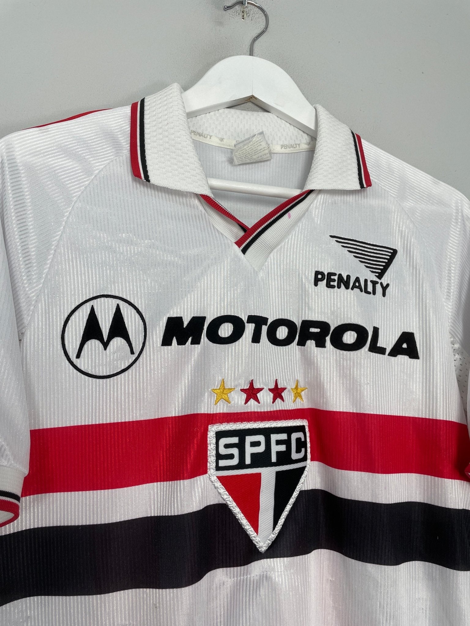 Shop 1999/01 SAO PAULO #10 HOME SHIRT (S) PENALTY, classic football shirts, vintage football shirts & retro soccer jerseys at Cult Kits