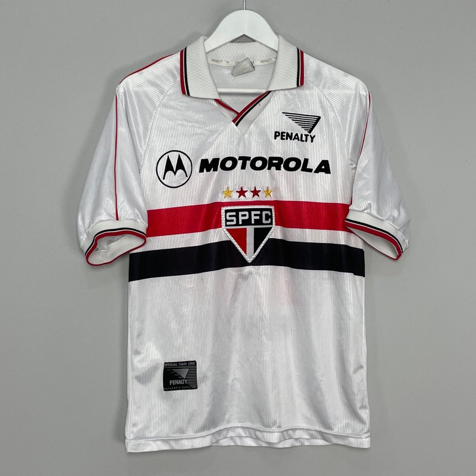 Shop 1999/01 SAO PAULO #10 HOME SHIRT (S) PENALTY, classic football shirts, vintage football shirts & retro soccer jerseys at Cult Kits