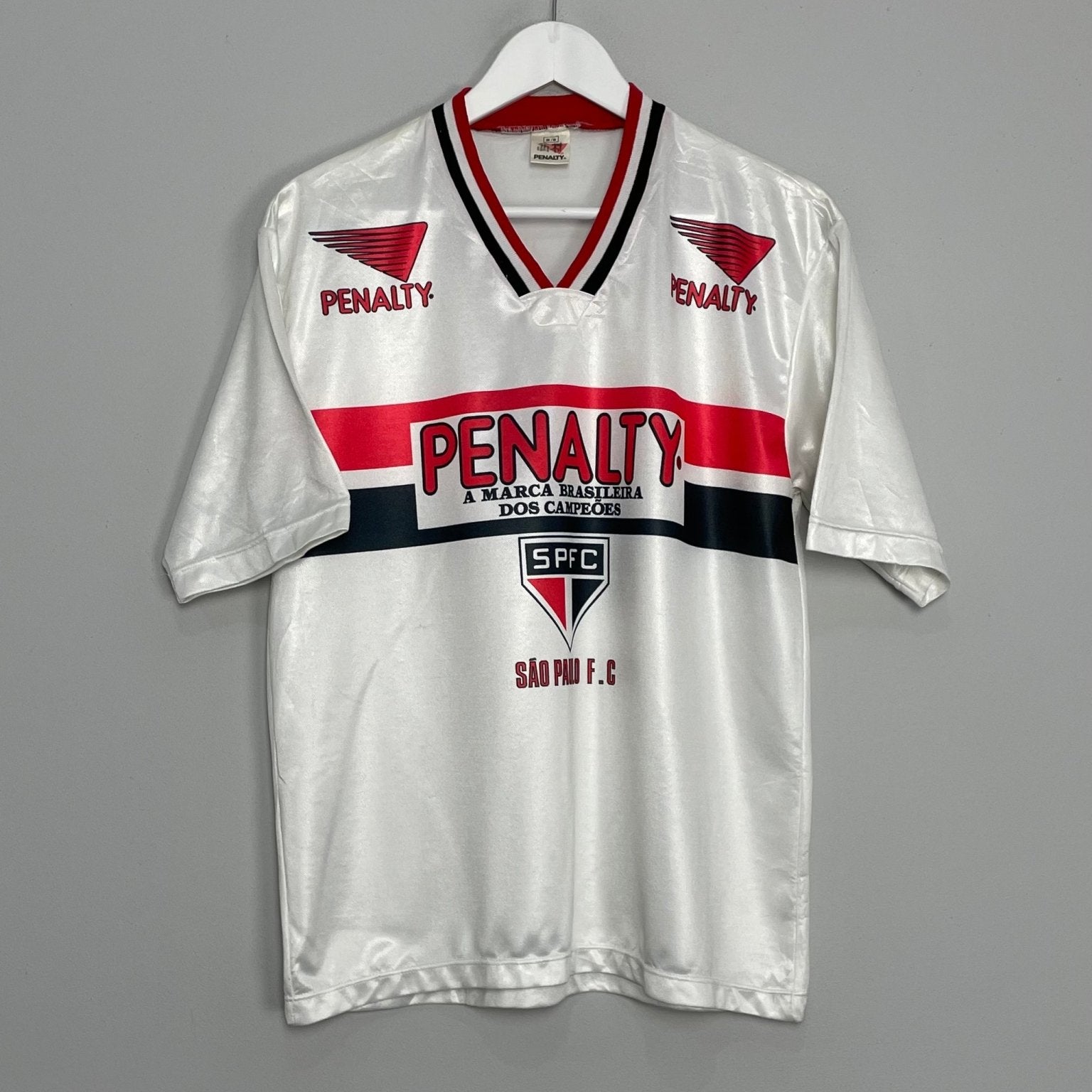 Shop 1999/01 SAO PAULO TRAINING SHIRT (M) PENALTY, classic football shirts, vintage football shirts & retro soccer jerseys at Cult Kits