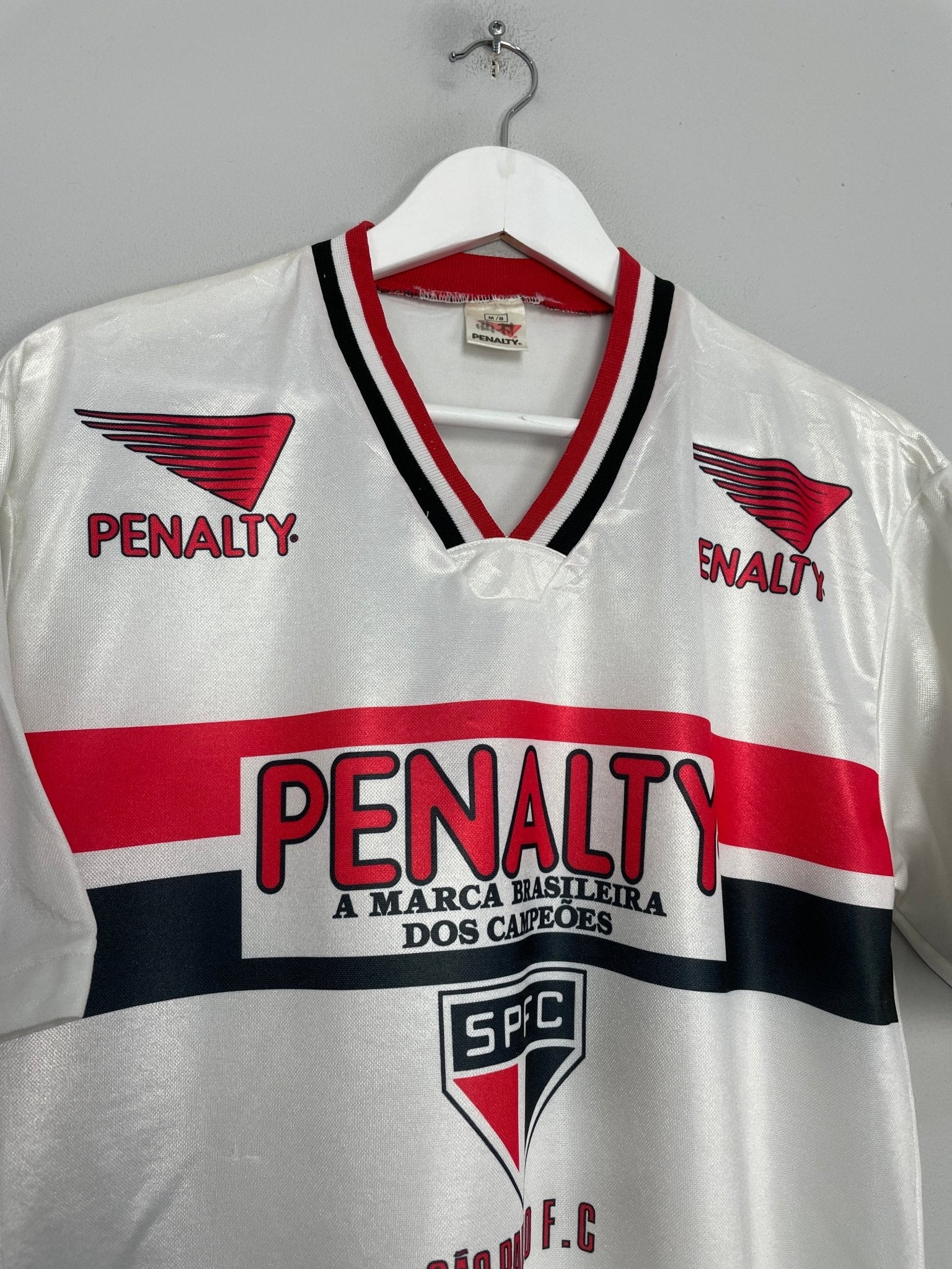 Shop 1999/01 SAO PAULO TRAINING SHIRT (M) PENALTY, classic football shirts, vintage football shirts & retro soccer jerseys at Cult Kits