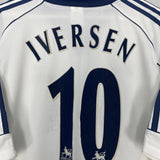 Shop 1999/01 TOTTENHAM IVERSEN #10 HOME SHIRT (XL) ADIDAS, classic football shirts, vintage football shirts & retro soccer jerseys at Cult Kits
