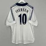 Shop 1999/01 TOTTENHAM IVERSEN #10 HOME SHIRT (XL) ADIDAS, classic football shirts, vintage football shirts & retro soccer jerseys at Cult Kits