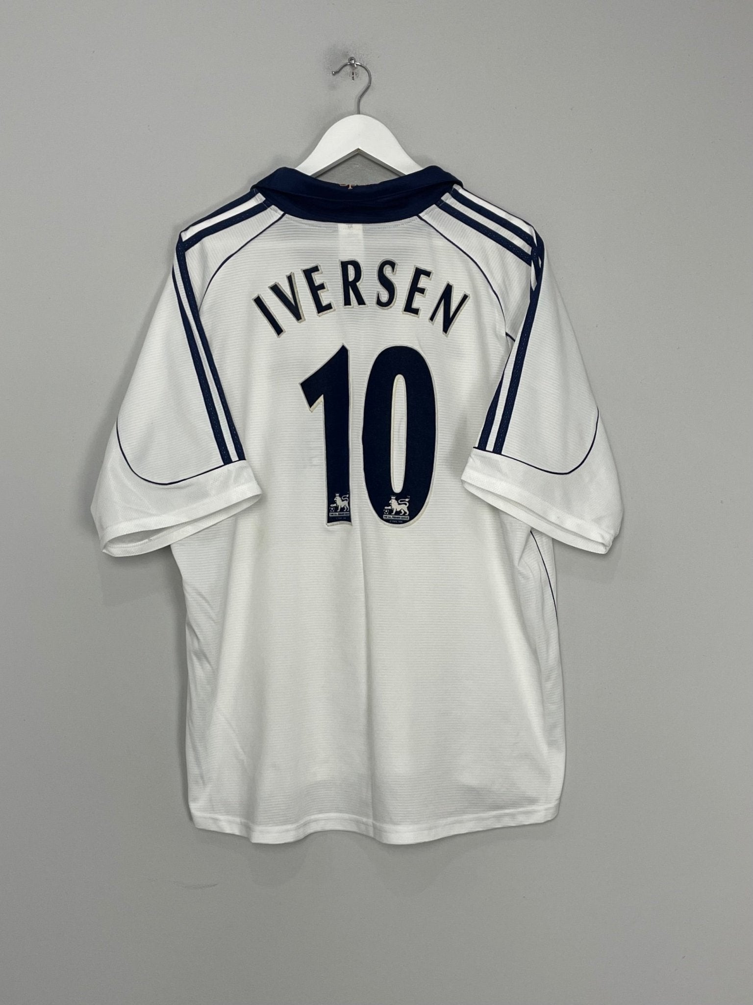 Shop 1999/01 TOTTENHAM IVERSEN #10 HOME SHIRT (XL) ADIDAS, classic football shirts, vintage football shirts & retro soccer jerseys at Cult Kits