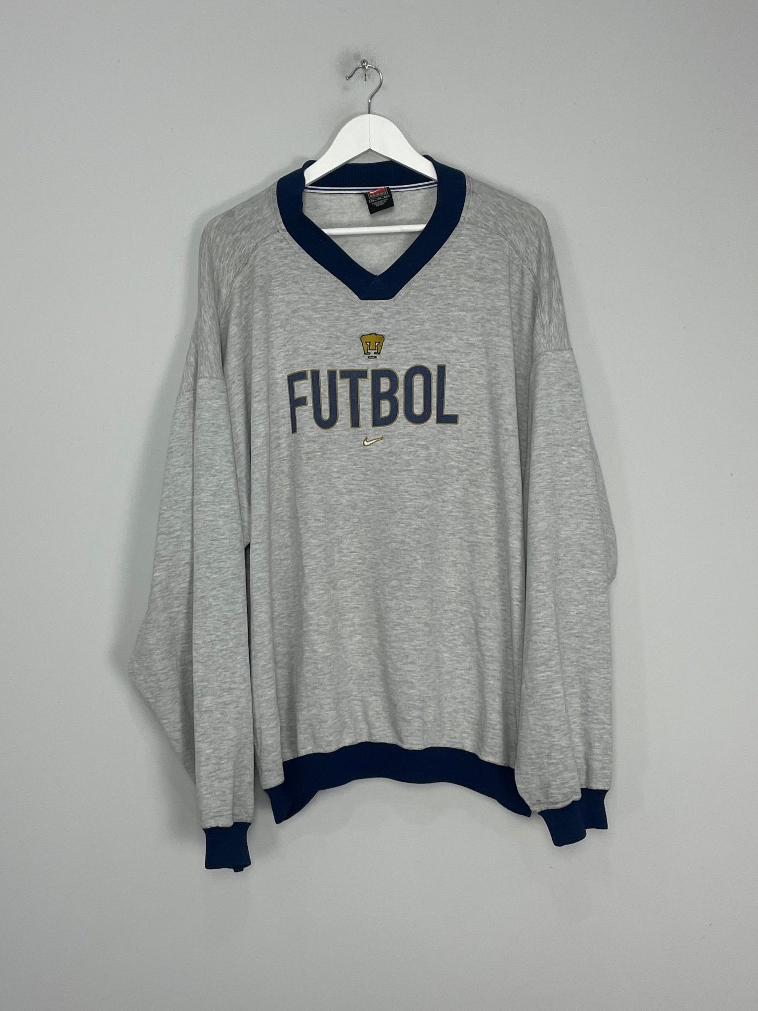 Shop 1999/01 UNAM PUMAS JUMPER (XL) NIKE, classic football shirts, vintage football shirts & retro soccer jerseys at Cult Kits