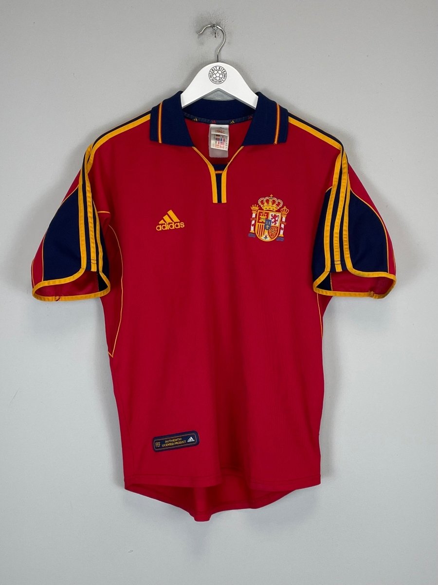 1999/02 SPAIN HOME SHIRT (S) ADIDAS - Cult Kits - Small - Buy Vintage Football Shirts, Authentic Retro Football Shirts For Sale, Classic Football Shirts & Soccer Jersey