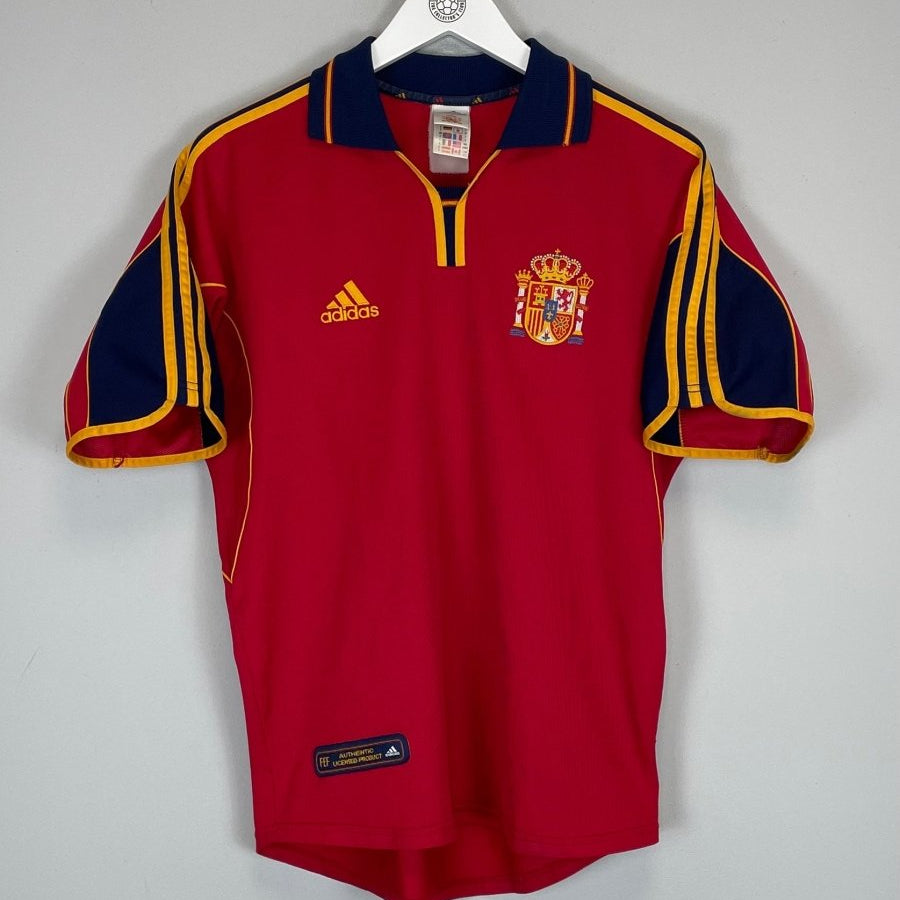 1999/02 SPAIN HOME SHIRT (S) ADIDAS - Cult Kits - Small - Buy Vintage Football Shirts, Authentic Retro Football Shirts For Sale, Classic Football Shirts & Soccer Jersey