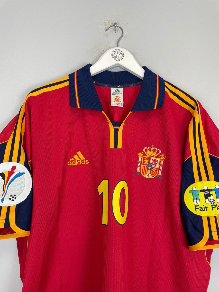 1999/02 SPAIN RAUL 10 HOME SHIRT (XL) ADIDAS - Cult Kits - XL - Buy Vintage Football Shirts, Authentic Retro Football Shirts For Sale, Classic Football Shirts & Soccer Jersey
