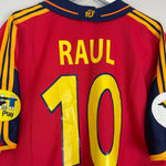 1999/02 SPAIN RAUL 10 HOME SHIRT (XL) ADIDAS - Cult Kits - XL - Buy Vintage Football Shirts, Authentic Retro Football Shirts For Sale, Classic Football Shirts & Soccer Jersey