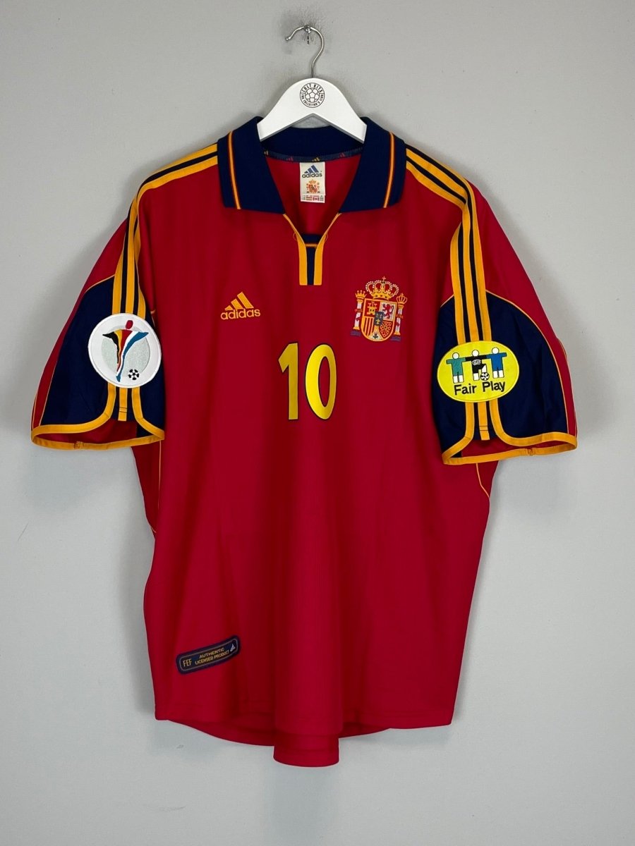 1999/02 SPAIN RAUL 10 HOME SHIRT (XL) ADIDAS - Cult Kits - XL - Buy Vintage Football Shirts, Authentic Retro Football Shirts For Sale, Classic Football Shirts & Soccer Jersey