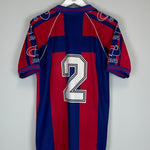 Shop 1999/00 EIBAR #2 *PLAYER ISSUE* HOME SHIRT (M) ALFA, classic football shirts, vintage football shirts & retro soccer jerseys at Cult Kits