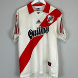 Shop 1999/00 RIVER PLATE #10 HOME SHIRT (M) ADIDAS, classic football shirts, vintage football shirts & retro soccer jerseys at Cult Kits