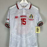 1998 Mexico Hernandez #15 *Reissue* World Cup Edition Away (Multiple) ABA Sport
