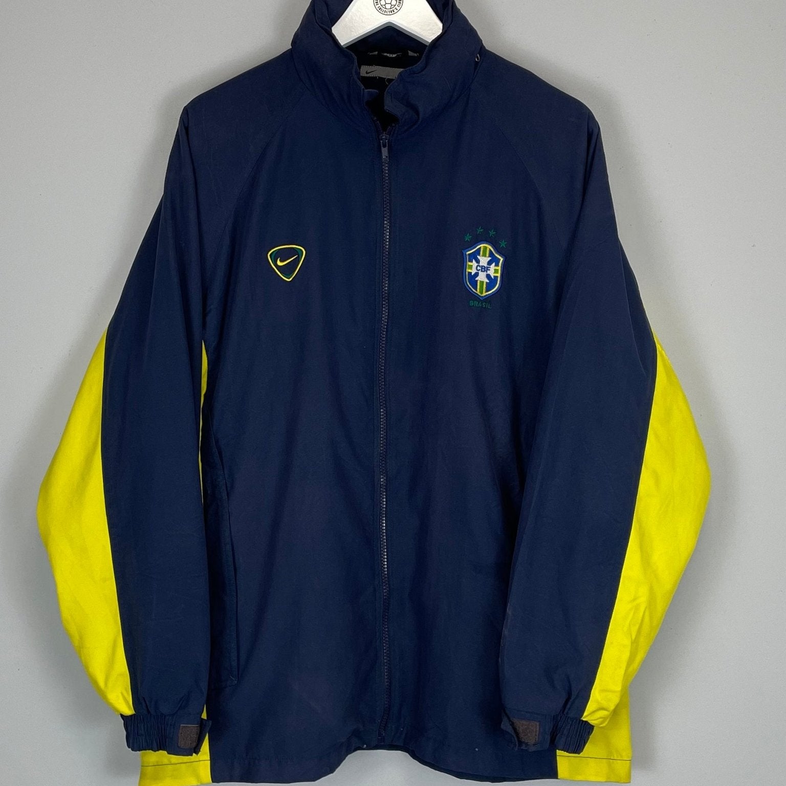 Shop 2000 BRAZIL TRACK JACKET (L) NIKE, classic football shirts, vintage football shirts & retro soccer jerseys at Cult Kits