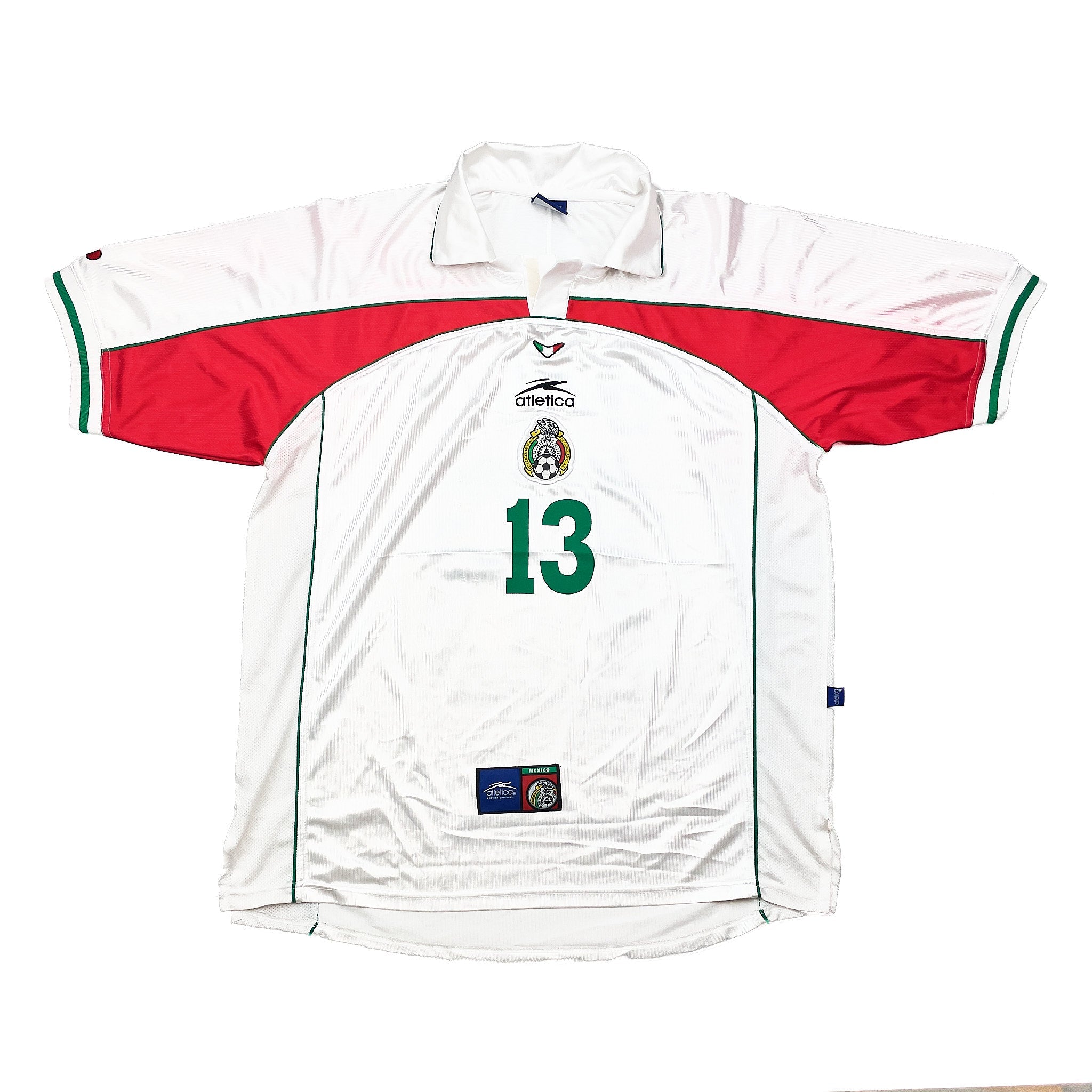 Buy 2000 Mexico Pardo 13 Away Shirt (XL) Atletica ~ Free worldwide shipping ~ Authentic Vintage Football Shirts from Cult Kits