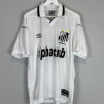 Shop 2000 SANTOS #10 HOME SHIRT (L) UMBRO, classic football shirts, vintage football shirts & retro soccer jerseys at Cult Kits