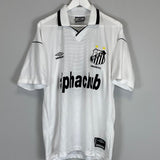Shop 2000 SANTOS #10 HOME SHIRT (L) UMBRO, classic football shirts, vintage football shirts & retro soccer jerseys at Cult Kits