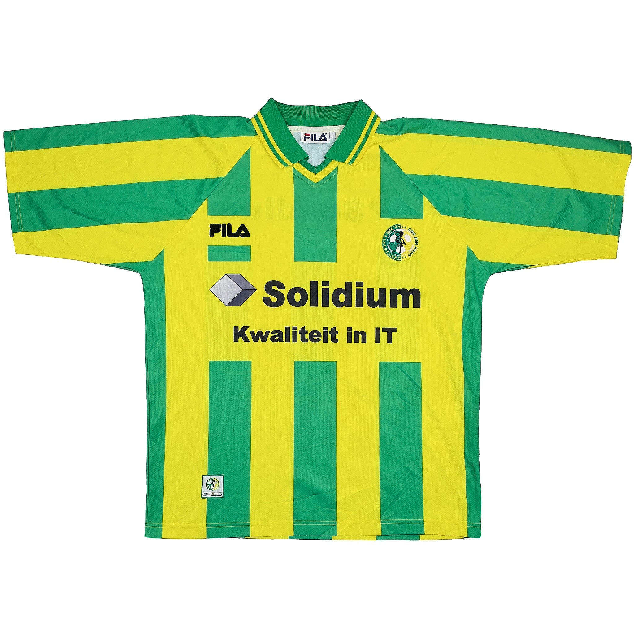 Buy 2000/01 ADO DEN HAAG HOME SHIRT (L) FILA ~ Free worldwide shipping available ~ Authentic Vintage Football Shirts from Cult Kits