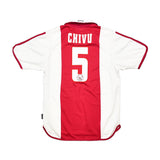 Buy 2000/01 Ajax Chivu 5 *Centenary* Home Shirt (M) Adidas ~ Free worldwide shipping available ~ Authentic Vintage Football Shirts from Cult Kits