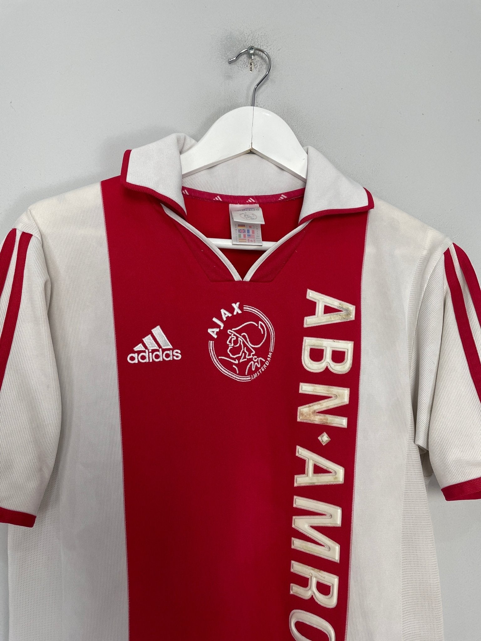 Shop 2000/01 AJAX HOME SHIRT (S) ADIDAS, classic football shirts, vintage football shirts & retro soccer jerseys at Cult Kits