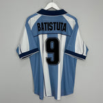 Shop 2000/01 ARGENTINA BATISTUTA #9 HOME SHIRT (L) REEBOK, classic football shirts, vintage football shirts & retro soccer jerseys at Cult Kits