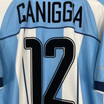 Shop 2000/01 ARGENTINA CANNIGIA #12 HOME SHIRT (S) REEBOK, classic football shirts, vintage football shirts & retro soccer jerseys at Cult Kits