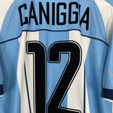 Shop 2000/01 ARGENTINA CANNIGIA #12 HOME SHIRT (S) REEBOK, classic football shirts, vintage football shirts & retro soccer jerseys at Cult Kits