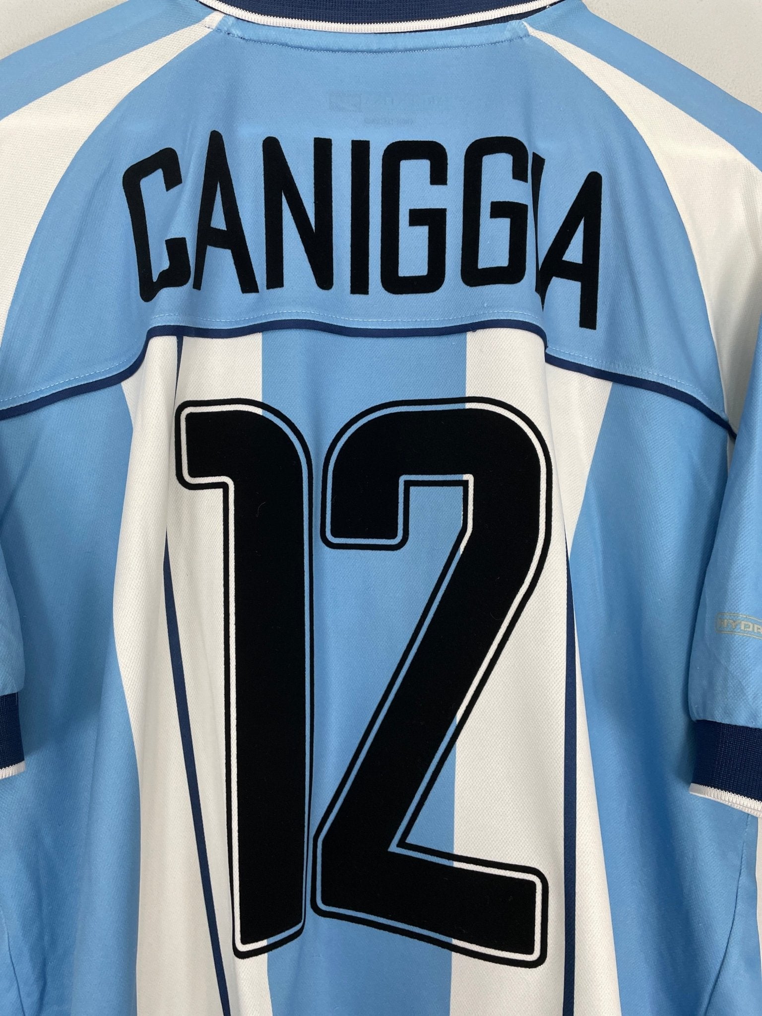 Shop 2000/01 ARGENTINA CANNIGIA #12 HOME SHIRT (S) REEBOK, classic football shirts, vintage football shirts & retro soccer jerseys at Cult Kits