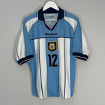 Shop 2000/01 ARGENTINA CANNIGIA #12 HOME SHIRT (S) REEBOK, classic football shirts, vintage football shirts & retro soccer jerseys at Cult Kits