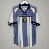 Shop 2000/01 ARGENTINA HOME SHIRT (XL) REEBOK, classic football shirts, vintage football shirts & retro soccer jerseys at Cult Kits