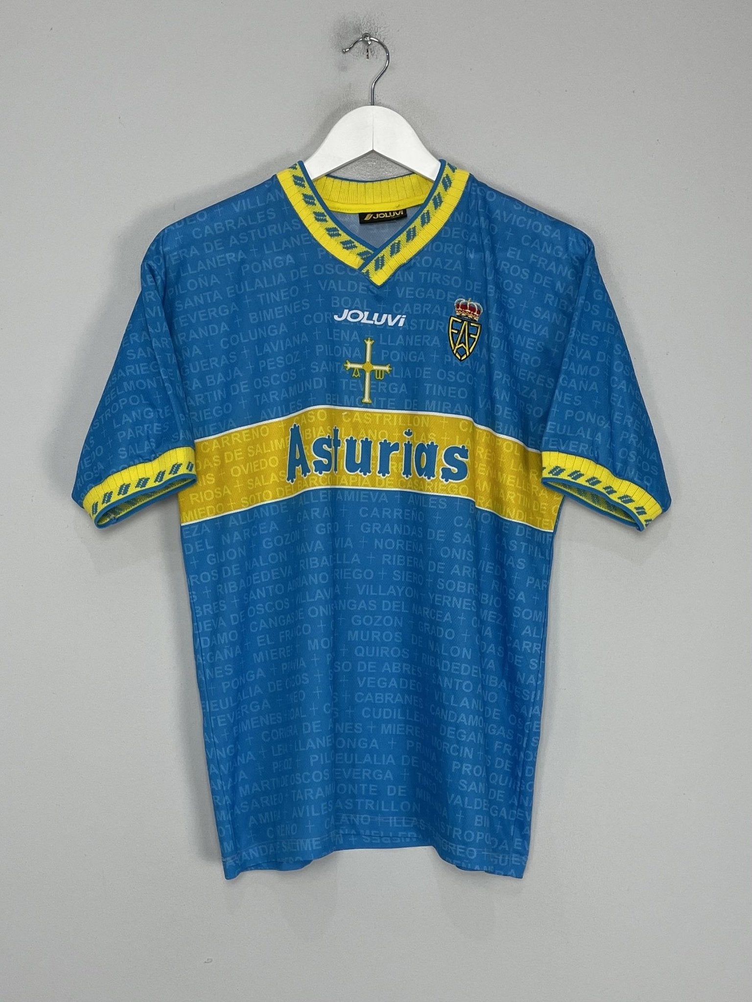 Shop 2000/01 ASTURIAS HOME SHIRT (M) JOLUVI, classic football shirts, vintage football shirts & retro soccer jerseys at Cult Kits