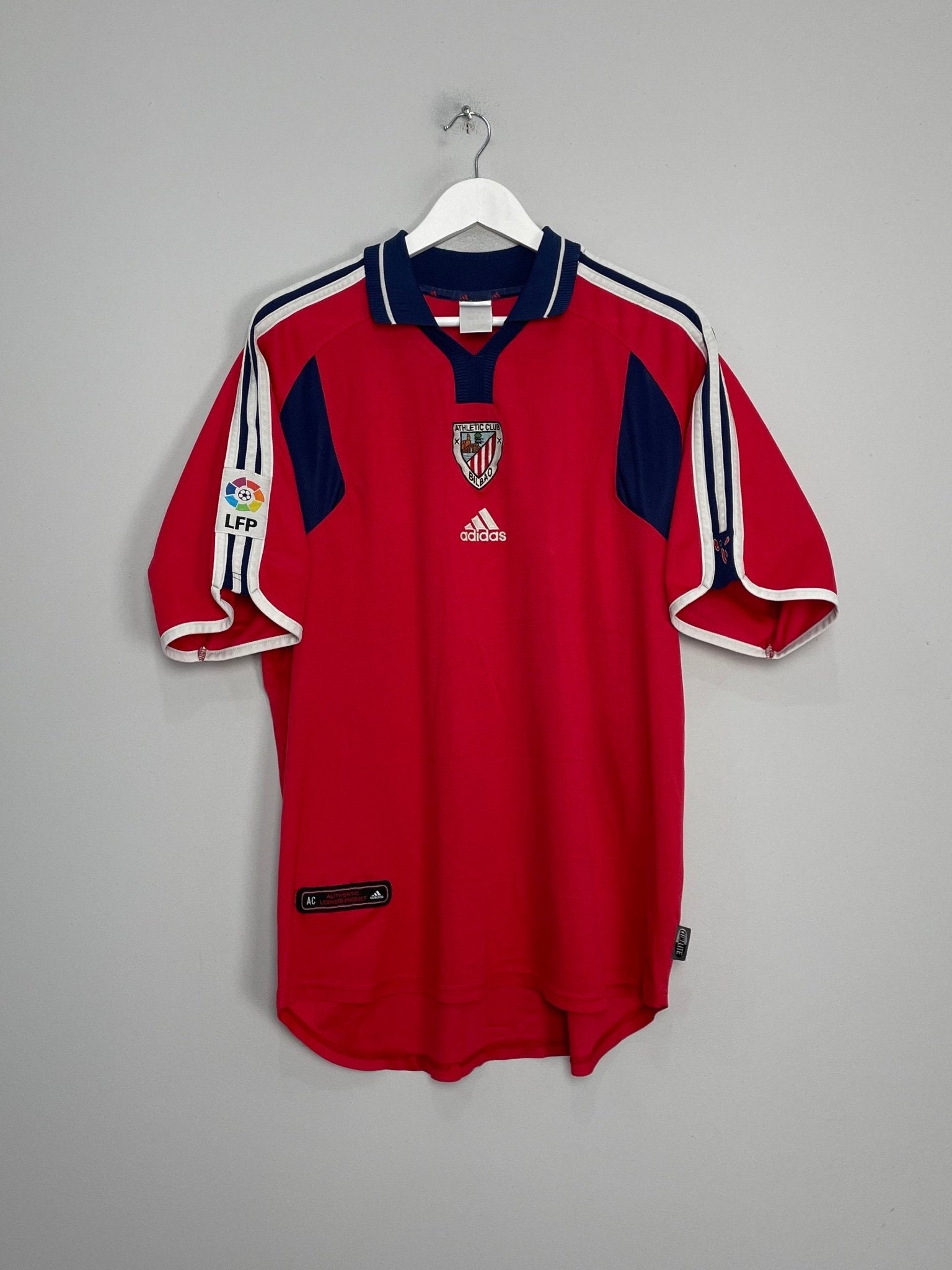 Shop 2000/01 ATHLETIC BILBAO HOME SHIRT (XL) ADIDAS, classic football shirts, vintage football shirts & retro soccer jerseys at Cult Kits