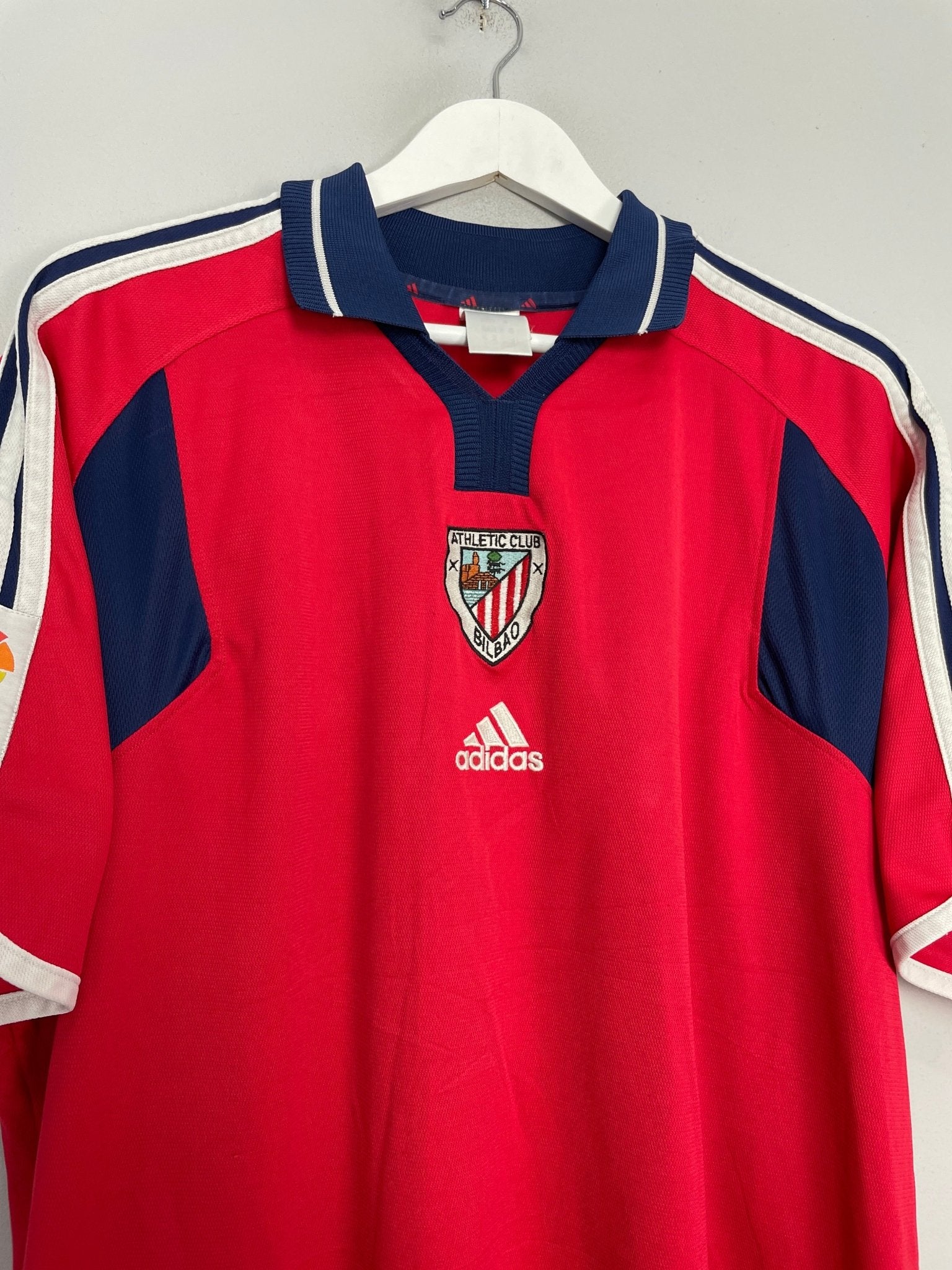 Shop 2000/01 ATHLETIC BILBAO HOME SHIRT (XL) ADIDAS, classic football shirts, vintage football shirts & retro soccer jerseys at Cult Kits