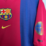 Shop 2000/01 BARCELONA RIVALDO #11 HOME SHIRT (L) NIKE, classic football shirts, vintage football shirts & retro soccer jerseys at Cult Kits