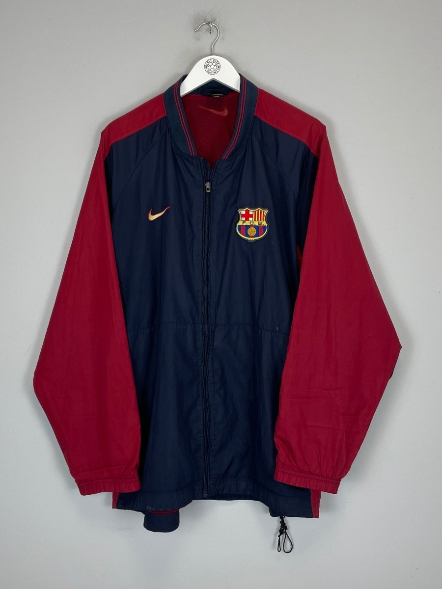 2000/01 BARCELONA TRACK JACKET (XL) NIKE - Cult Kits - XL - Buy Vintage Football Shirts, Authentic Retro Football Shirts For Sale, Classic Football Shirts & Soccer Jersey