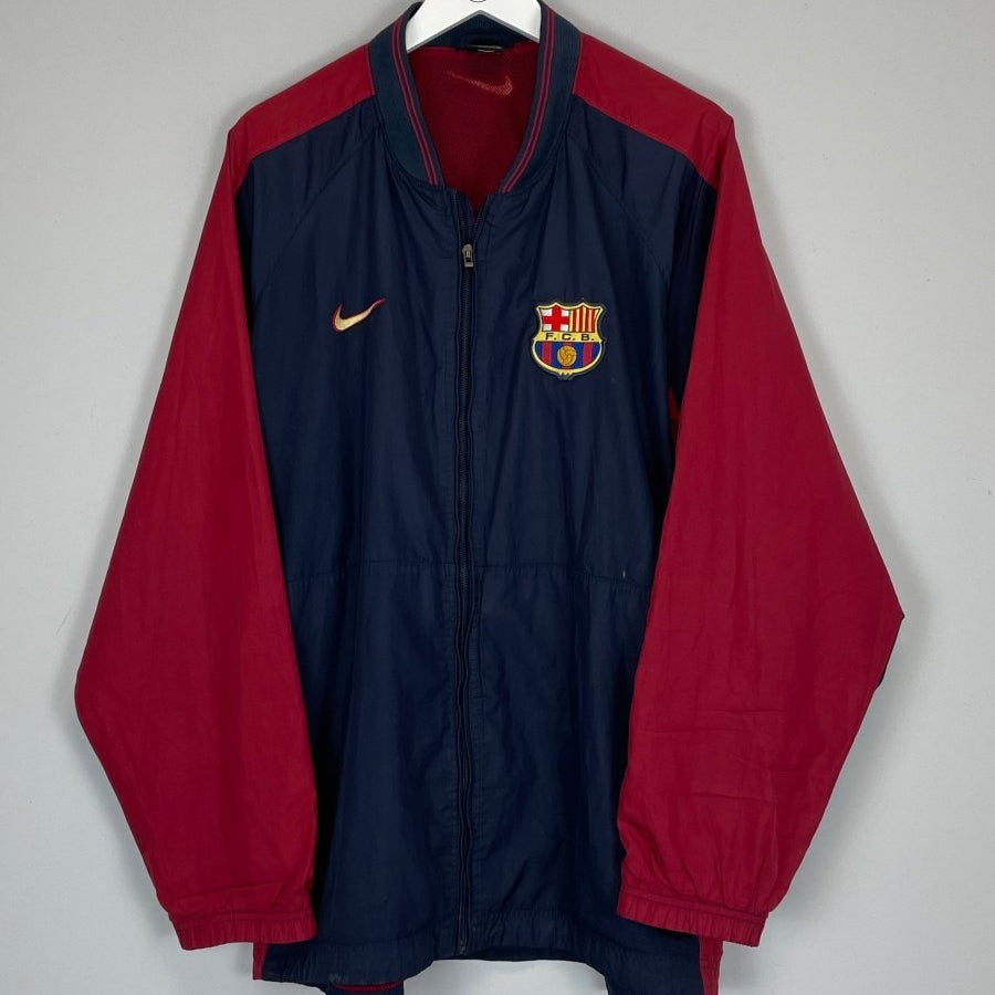 2000/01 BARCELONA TRACK JACKET (XL) NIKE - Cult Kits - XL - Buy Vintage Football Shirts, Authentic Retro Football Shirts For Sale, Classic Football Shirts & Soccer Jersey