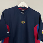 Shop 2000/01 BARCELONA TRAINING SHIRT (M) NIKE, classic football shirts, vintage football shirts & retro soccer jerseys at Cult Kits