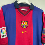 Shop 2000/01 BARCELONA XAVI #16 HOME SHIRT (XL) NIKE, classic football shirts, vintage football shirts & retro soccer jerseys at Cult Kits