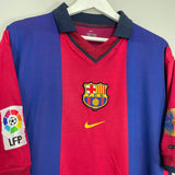 Shop 2000/01 BARCELONA XAVI #16 HOME SHIRT (XL) NIKE, classic football shirts, vintage football shirts & retro soccer jerseys at Cult Kits