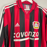 Shop 2000/01 BAYER LEVERKUSEN HOME SHIRT (XL) ADIDAS, classic football shirts, vintage football shirts & retro soccer jerseys at Cult Kits