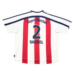 Buy 2000/01 Bayern Munich Sagnol 2 Away Shirt (XXL) Adidas ~ Free worldwide shipping available ~ Authentic Vintage Football Shirts from Cult Kits