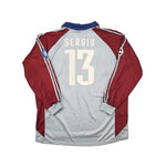 Buy 2000/01 BAYERN MUNICH SERGIO 13 L/S C/L *MATCH WORN VS MANCHESTER UNITED* THIRD SHIRT (XL) ADIDAS ~ Free worldwide shipping available ~ Authentic Vintage Football Shirts from Cult Kits