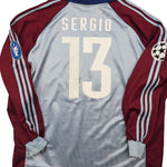 Buy 2000/01 BAYERN MUNICH SERGIO 13 L/S C/L *MATCH WORN VS MANCHESTER UNITED* THIRD SHIRT (XL) ADIDAS ~ Free worldwide shipping available ~ Authentic Vintage Football Shirts from Cult Kits