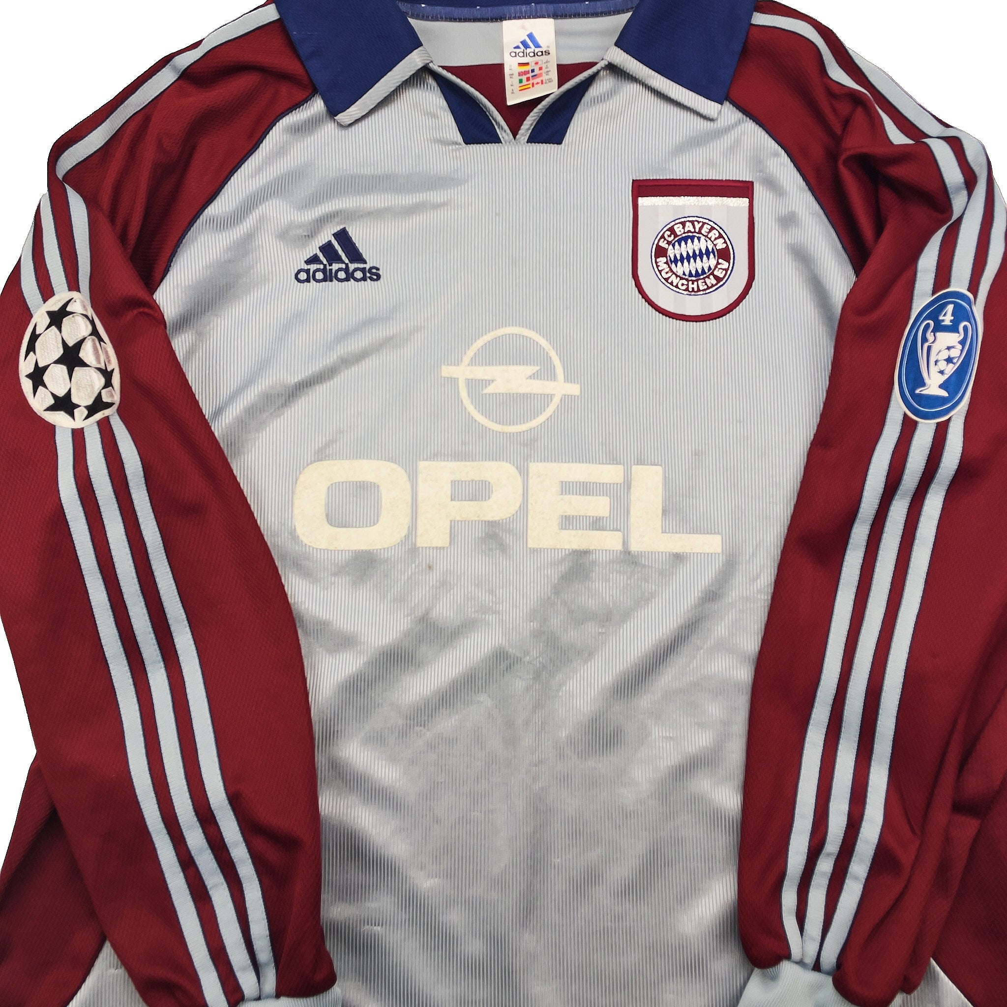 Buy 2000/01 BAYERN MUNICH SERGIO 13 L/S C/L *MATCH WORN VS MANCHESTER UNITED* THIRD SHIRT (XL) ADIDAS ~ Free worldwide shipping available ~ Authentic Vintage Football Shirts from Cult Kits