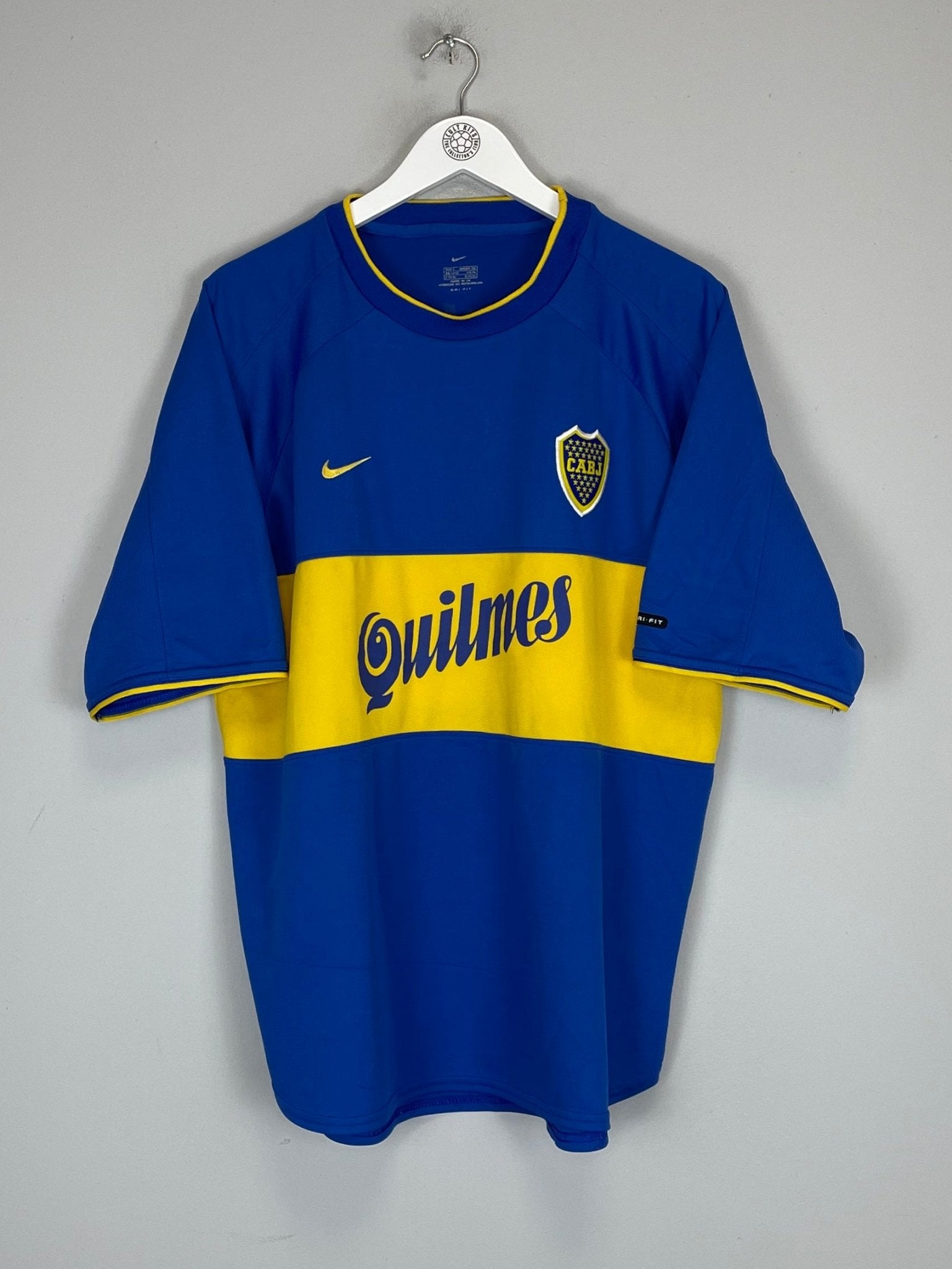 Shop 2000/01 BOCA JUNIORS HOME SHIRT (L) NIKE, classic football shirts, vintage football shirts & retro soccer jerseys at Cult Kits
