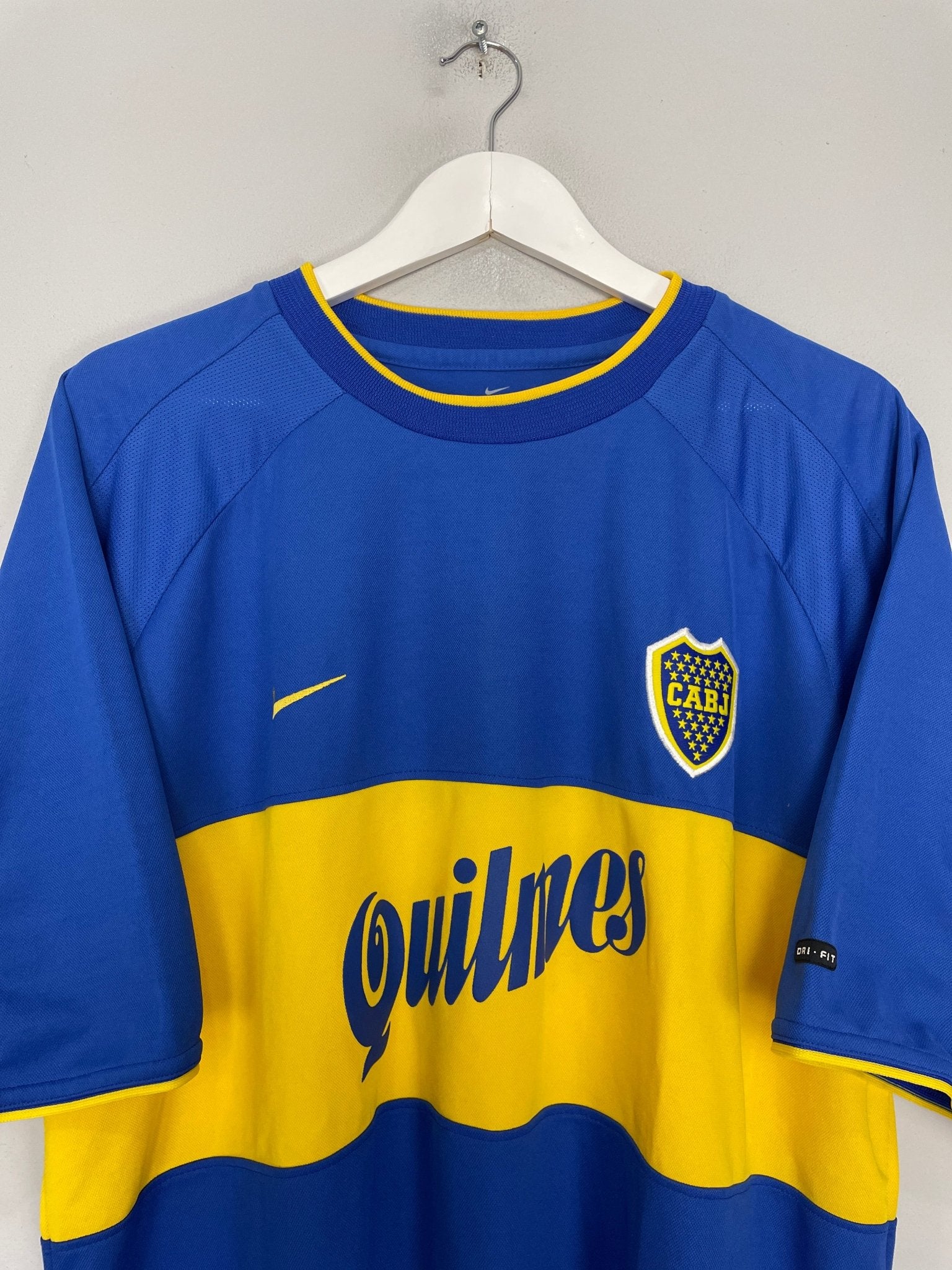 Shop 2000/01 BOCA JUNIORS HOME SHIRT (XL) NIKE, classic football shirts, vintage football shirts & retro soccer jerseys at Cult Kits