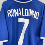 2000/01 BRAZIL RONALDINHO 9 AWAY SHIRT (XL) NIKE - Cult Kits - XL - Buy Vintage Football Shirts, Authentic Retro Football Shirts For Sale, Classic Football Shirts & Soccer Jersey